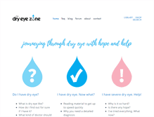 Tablet Screenshot of dryeyezone.com